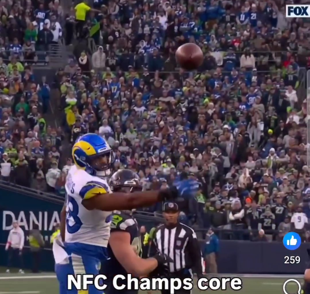 Everyone was so distracted with the one-handed catch that no-one realized it was a no-look pass from Darnold