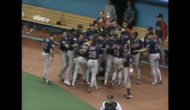 Cleveland Baserunners scoring from 2nd base on a wild pitch or passed ball