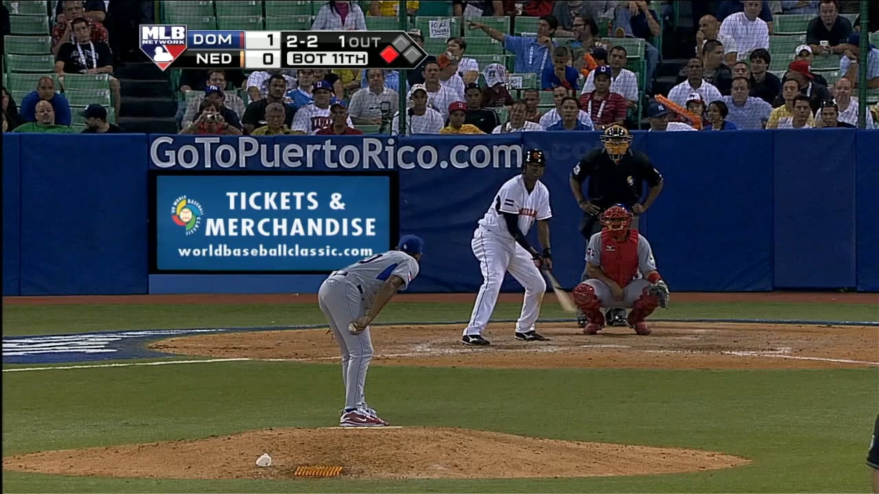 [March 10, 2009] Throwback to one of the greatest upsets in World Baseball Classic history. Team Kingdom of the Netherlands defeating and eliminating the Dominican Republic in the 2009 WBC tournament via walk-off winning by a score of 2-1 in 11 innings.