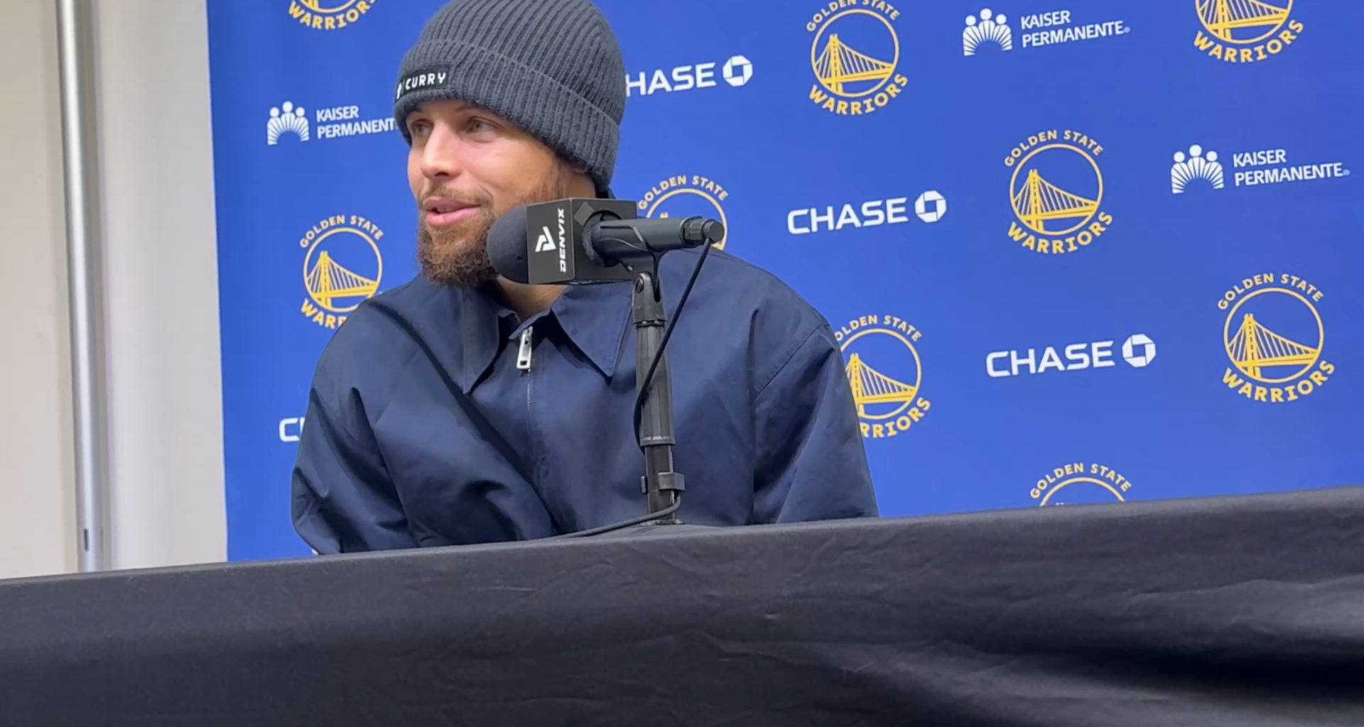 [Slater] Steph Curry: “(I’m) not ignorant to what’s going on in the league. Rumors and trade talk and who is on the block. I know what’s going on, but right now it’s about trying to win.” Said there is a “trust” that has transitioned from Bob Myers to Mike Dunleavy