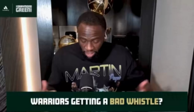Draymond Green thinks Steph Curry doesn’t get a fair whistle because he doesn’t let the refs know about it 👀 “If I’m the teams, I’d just grab him too. I’d grab him every play because they’re not going to call it. Does his lack of saying things to the ref affect the calls he doesn’t get? I think so"
