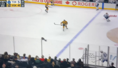 Adin Hill interference on Scott Laughton