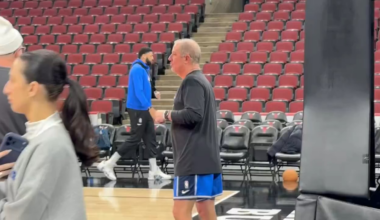 Anthony Davis is at Dallas Mavericks shootaround in Chicago.