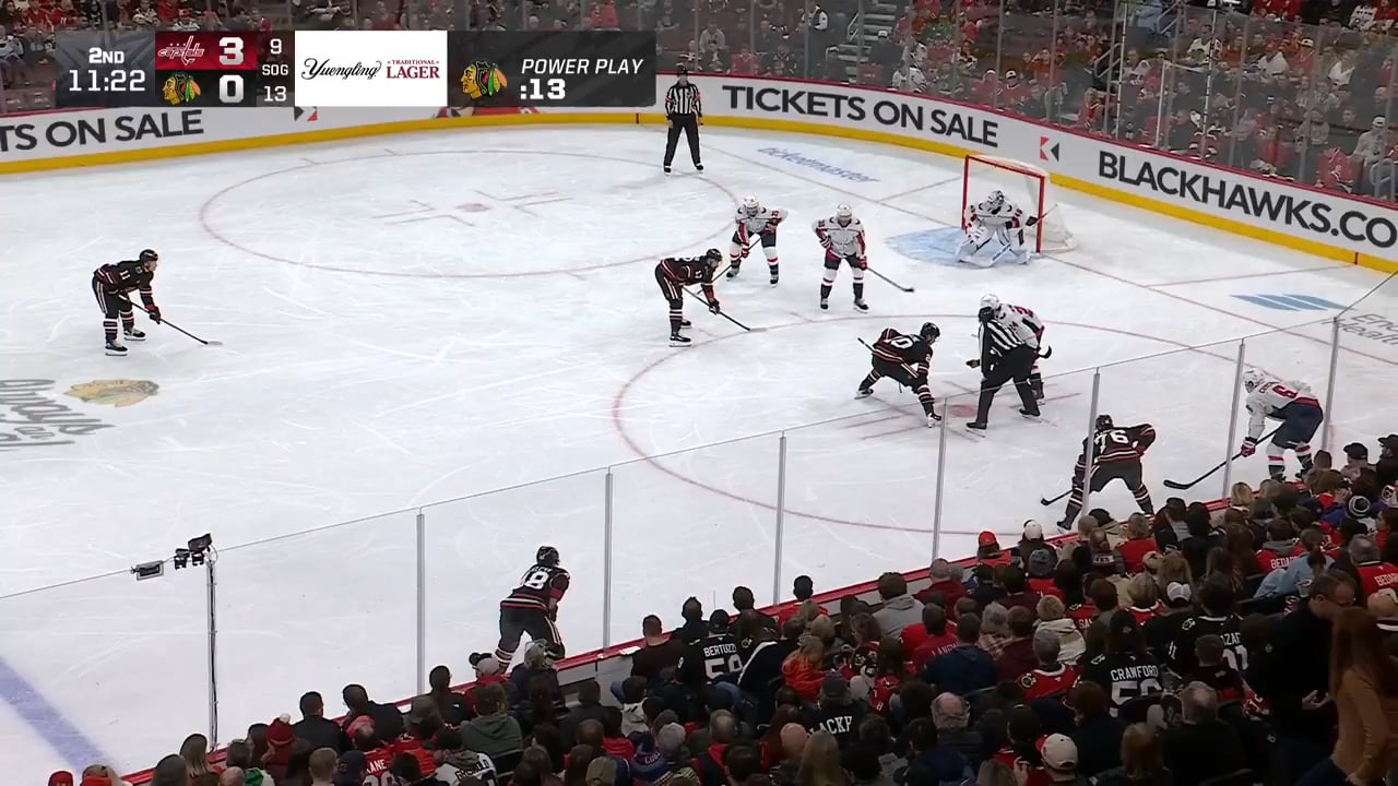 Oliver Moore scores on the power play for his 5th of the year