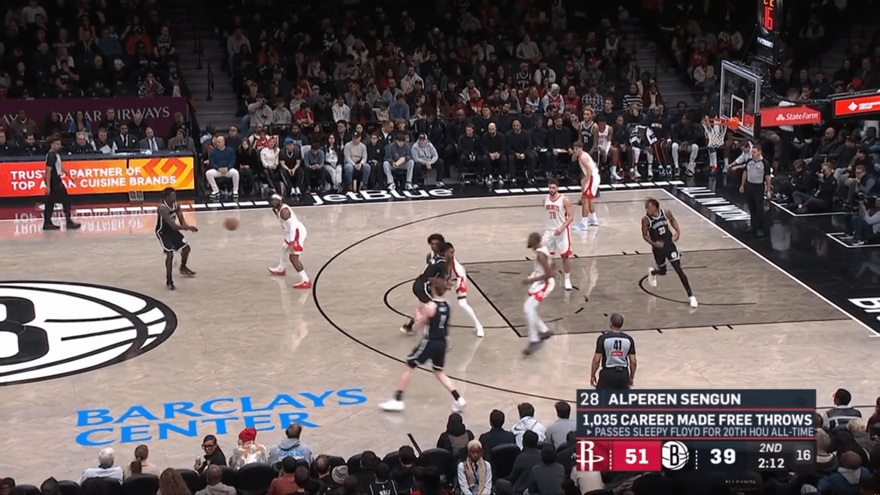 Danny Wolf bricked a shot so badly it hit Kevin Durant in the face. Durant let him know, audibly saying, "Trash-ass miss, Wolf."