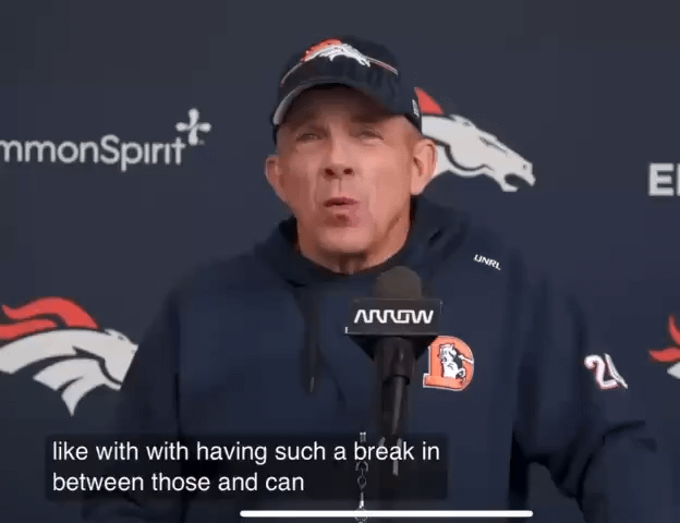 [Highlight] Broncos HC Sean Payton is asking fans to make noise when Josh Allen and the Bills enter the huddle each time on Saturday. He says fans usually get loudest when teams break the huddle. It should be when they enter the huddle.