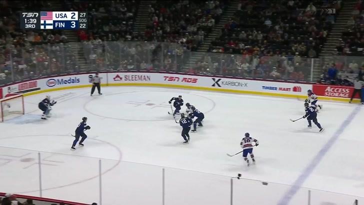 Ryker Lee ties the game for the USA