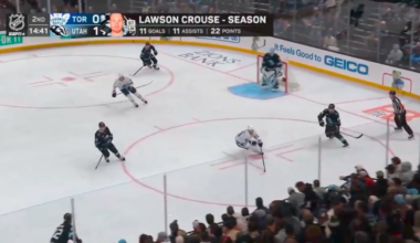 Guenther snipes the back bar of the net to make it 2-0. He scored another a few minutes later and tusks are fully up.