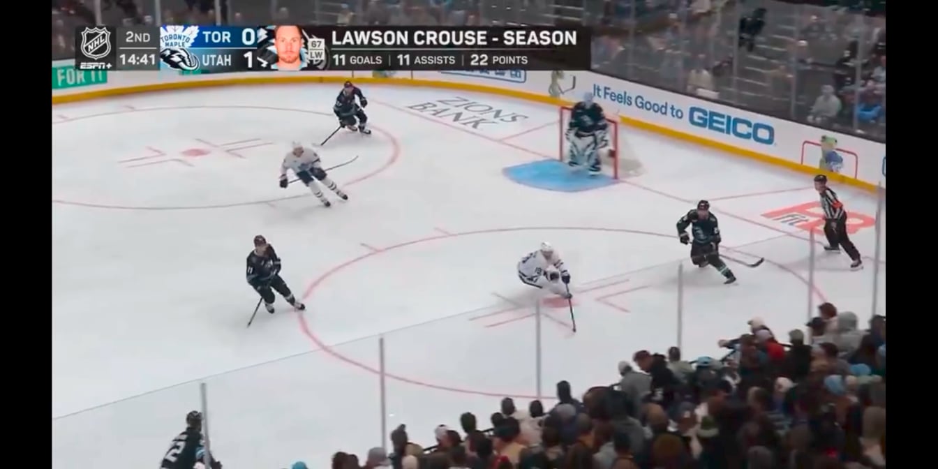 Guenther snipes the back bar of the net to make it 2-0. He scored another a few minutes later and tusks are fully up.