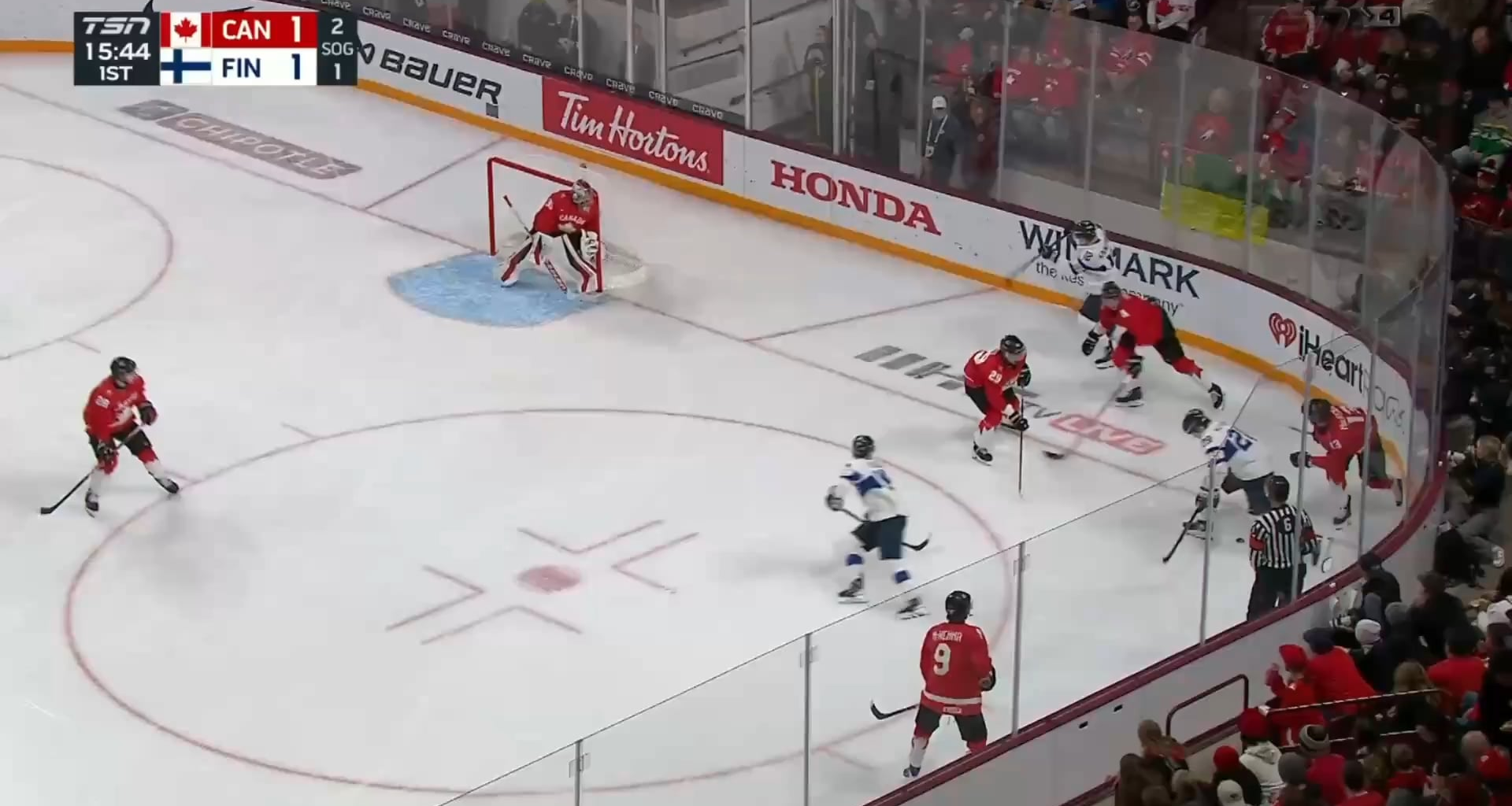 Martin leads Hage into the Zone, Then Puts it in Himself