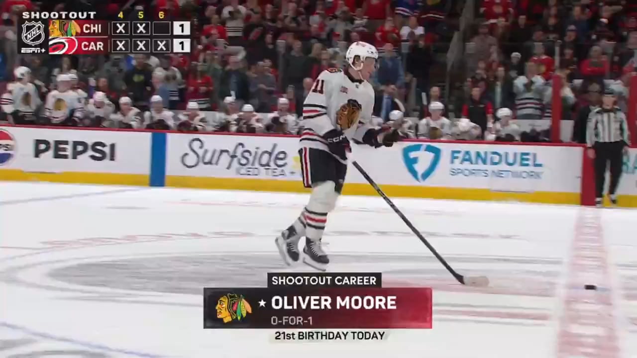 Oliver Moore with the shootout winner on his 21st birthday!