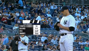 Andy Pettite jumps from 27.9% to 48.5% in HOF voting. A significant single year jump. Here, he mows down the Astros for his 200th career win.