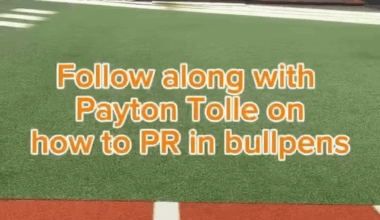 Payton Tolle on how to PR in bullpens
