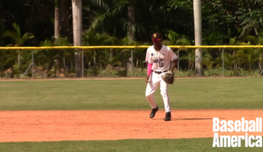 Our top prospect in the 2026 IFA class. Joniel Hernandez.