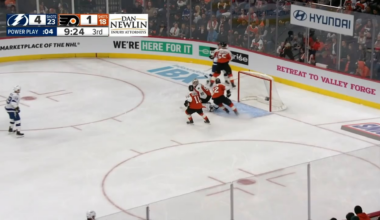 Brian Engblom: "Konecny ... still over there, bitching at the penalty bench, I mean, come on, get over it... and he's gotten tossed, now he's finally gone, that's about what he deserves"