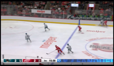 Larkin bangs one home and is now 10th all time on the Wings scoring leaderboard