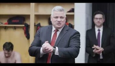 Keefe’s NYE Post-Game Locker Room Speech - “that took lots of fucking balls!”