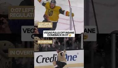 (NHL): The Las Vegas Knights absolutely cinema!