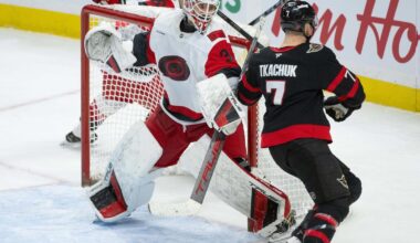 'Our Goalie Won Us The Game': Rod Brind'Amour, Brandon Bussi, Taylor Hall On Win In Ottawa