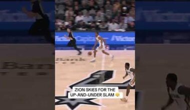 (NBA): Zion Williamson rises up and rocks the rim with authority.