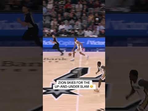 (NBA): Zion Williamson rises up and rocks the rim with authority.