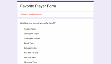 Favorite Player on Least Favorite Team Survey