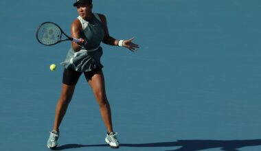Naomi Osaka in action ahead of the Australian Open.