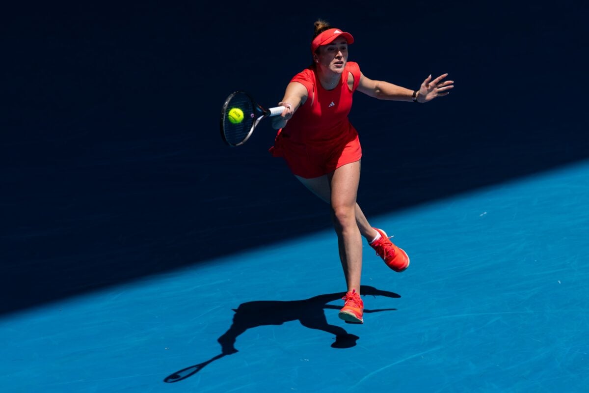 Elina Svitolina in action ahead of WTA Auckland.