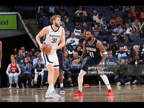 Jock Landale Full Play New Orleans Pelicans vs Memphis Grizzlies J...