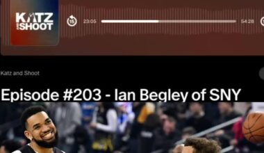 [Katz] “I’ve spoken to people all around the league and asked them ‘Where do you think [KAT’s] value is at?’ and the most common response that I get is ‘Look at the Trae Young deal’…Towns has had locker room problems in NY with Brown, his value is down, he’s having the worst year of his career”