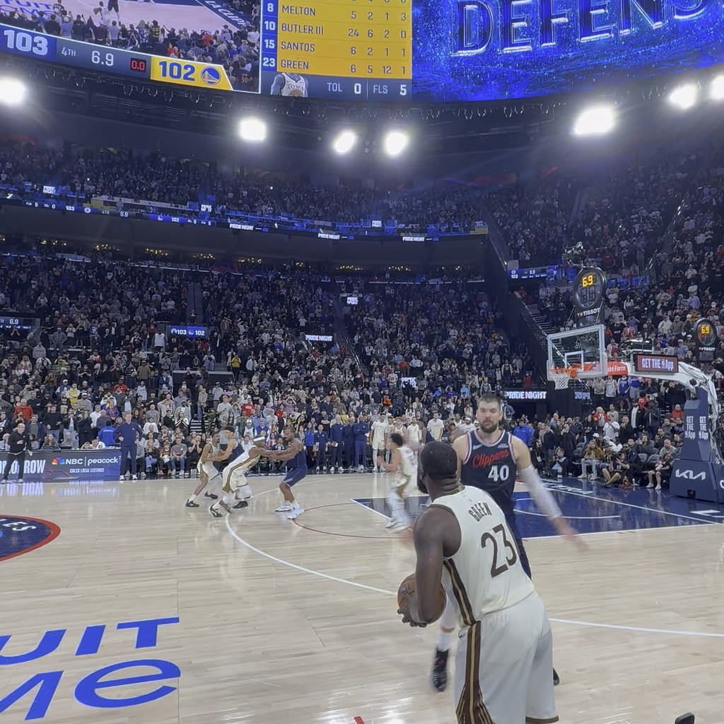 View of the last shot last night