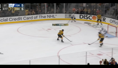 Expressive Mark Stone out there slaying invisible dragons on the GWG 😂