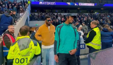 The Grizzlies were at the Tottenham game on Saturday afternoon