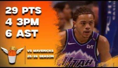 Keyonte George 29 Points vs Mavericks Full Highlights! (1/17/2026)