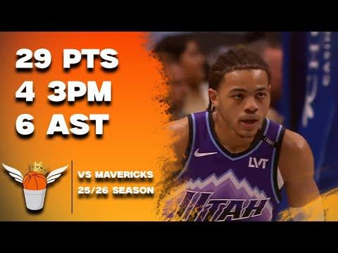 Keyonte George 29 Points vs Mavericks Full Highlights! (1/17/2026)