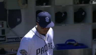 March 28, 2019 - Manny Machado makes his Padres regular-season debut, Fernando Tatis Jr. records his first hit in his major league debut, and Wil Myers homers in an Opening Day victory over Bumgarner and the Giants.