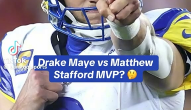 Drake Maye vs Stafford for MVP