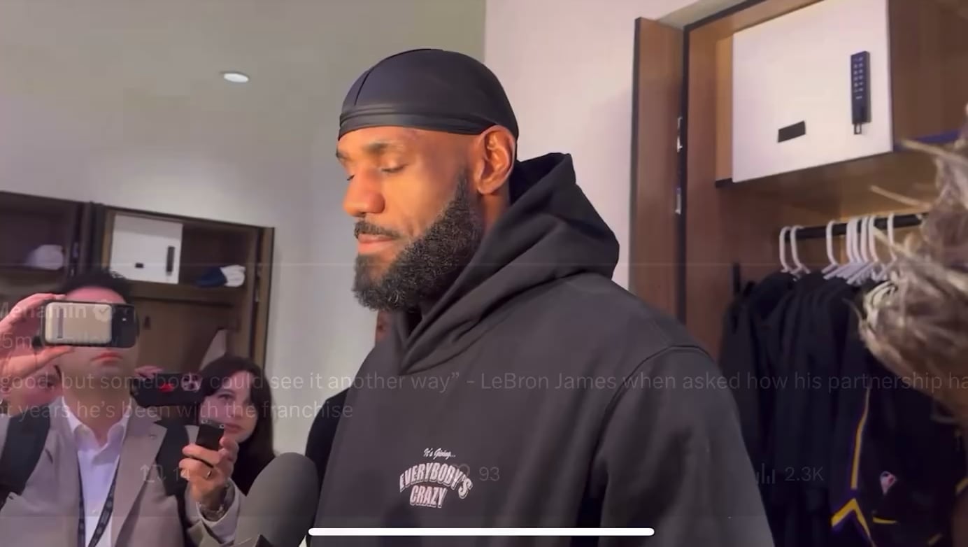 LeBron on his partnership with the Lakers in the last 8 years: ‘I thought it was good. Somebody could see it another way… At the end of the day, how I represented this franchise is with the utmost respect, honor, & dignity. I’ve played here (straight) longer than any other franchise.’