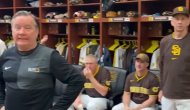 [Scanlan] Not only are we having fun playing baseball but have unanimously elected one of our next world leaders. I present to you Carlos Hernandez - aka El Presidente!