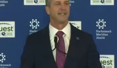 John Harbaugh: “My dad taught me they were the New York FOOTBALL Giants. They weren’t just the Giants — they were the New York FOOTBALL Giants.”