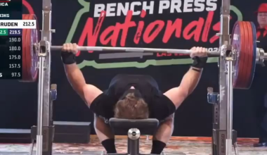 Shoutout Deuce Gruden for breaking National Bench Press record for his weight class✔️