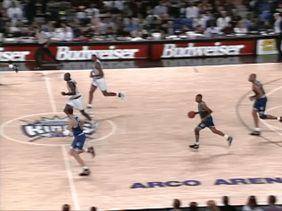 1994 vs sacremento  Isiah Rider's insane circus shot