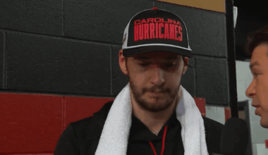 After earning the hockey night in Canada interview post game, Brandon Bussi is shocked he gets to keep the towel.