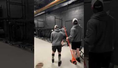 Chaos before an NHL Game with the Anaheim Ducks