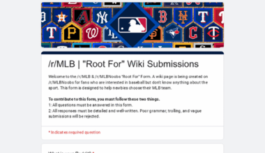 [Announcement] /r/MLBNoobs “Root For” Submissions