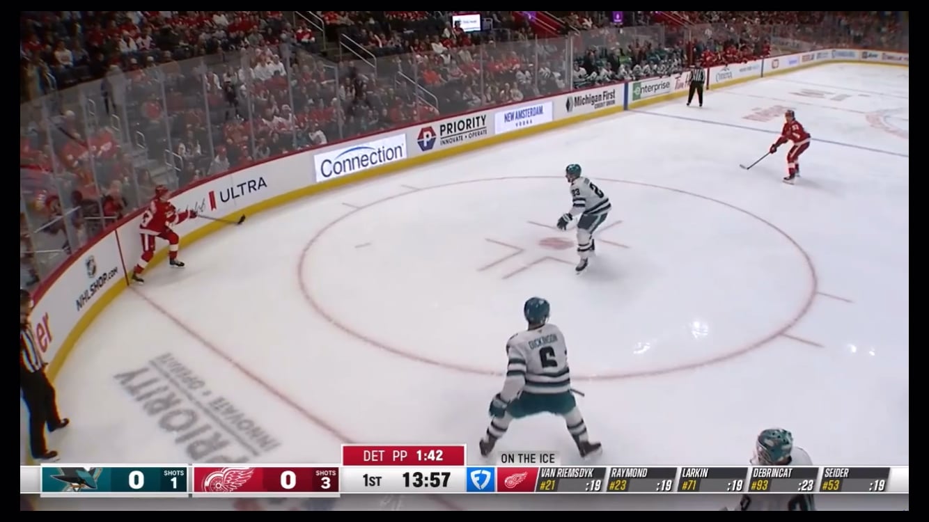 Cat opens the scoring from Raymond on the PP