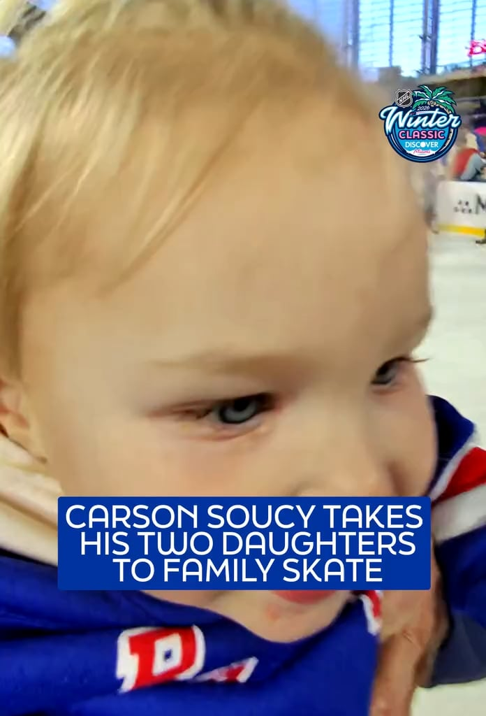 Soucy and his daughters at family skate