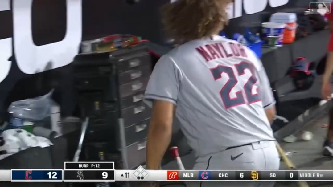 Josh Naylor lets the White Sox fans know he wants 'all the smoke' after an 11th inning 3-run homer