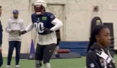 Christian Barmore Back At Practice