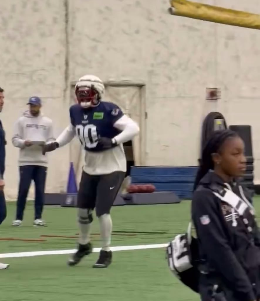 Christian Barmore Back At Practice